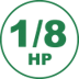 1/8 HP