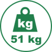 hmotnost 51 kg