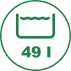 Zásoba vody: 49 l
