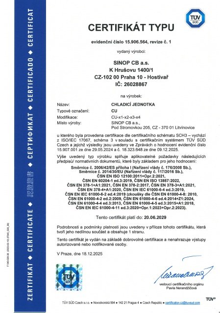 Cooling unit CU