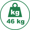 hmotnost 46 kg