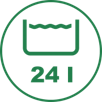 Zásoba vody: 24 l