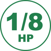 1/8 HP