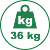 hmotnost 36 kg